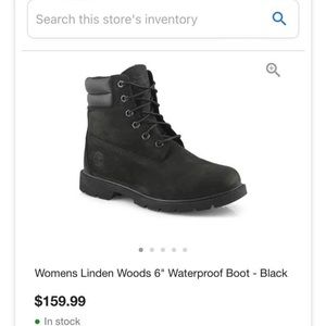 Timberland Waterproof Boot - Black, Size 6 Unisex, EUC (only worn a few times)